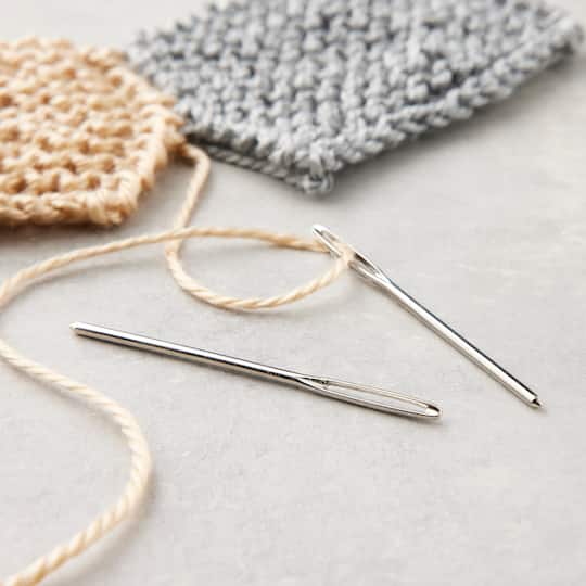24 Packs: 2 ct. (48 total) Steel Yarn Needles by Loops & Threads™